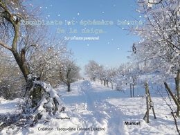 diaporama pps Troublante et éphémère beauté de la neige
