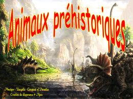 diaporama pps Animaux préhistoriques