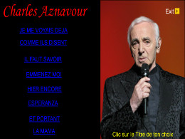 diaporama pps Charles Aznavour