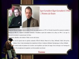 diaporama pps Igor Levashov 1964 – Peintre de fleurs