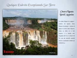 diaporama pps Quelques endroits exceptionnels sur terre