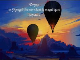 diaporama pps Voyage en montgolfière
