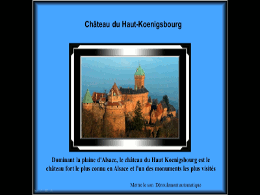 le-Château du haut Koenigsbourg en Alsace