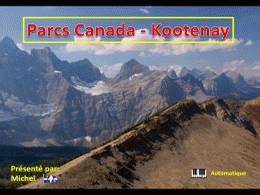 Parc kootenay au Canada