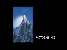 diaporama de photos alpines