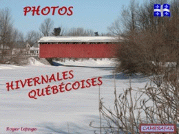 Photos hivernales québécoises
