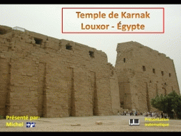 Temple de Karnak Louxor Egypte