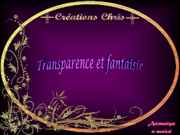 Transparence et fantaisie