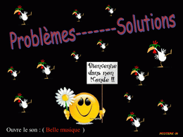 Problèmes et solutions