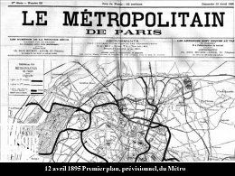 Construction du métropolitain à Paris