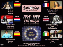 Eurovisions song contest 1968-1970