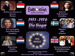 Eurovisions song contest 1971-1976