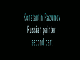 Konstantin Razumov russian painter second part