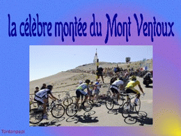 La célèbre montée du Mont Ventoux