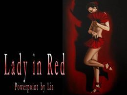 Lady in red: Drew Darcy