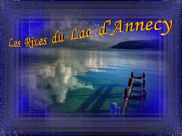 Les rives du lac d'Annecy