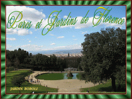 Parcs et jardins de Florence