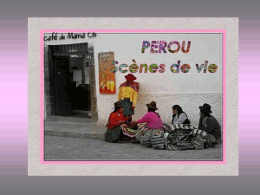 Pérou scène de la vie