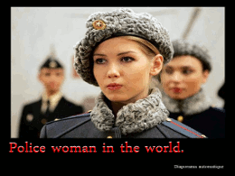 Policewomen in the world