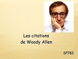 Citations de Woody Allen
