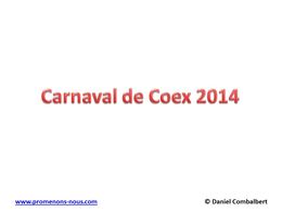 diaporama pps Carnaval de Coex 2014