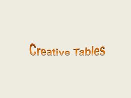 diaporama pps Créative tables