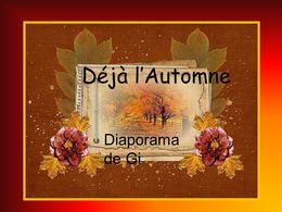 diaporama pps Déjà l’automne