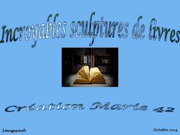 diaporama pps Incroyables sculptures de livres