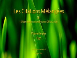 diaporama pps Les citations mélangées 6 de mes blogs