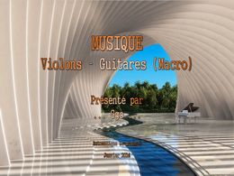 diaporama pps Musique violons guitares macro