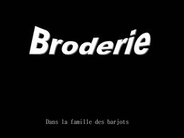 Broderie: Dans la famille des barjots