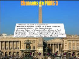Chansons de Paris N°3