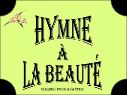 Diaporama Hymne à la beauté 2012