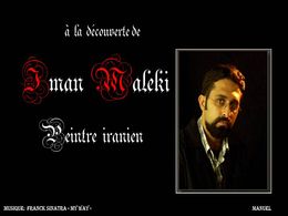 Le peintre iranien Iman Maleki