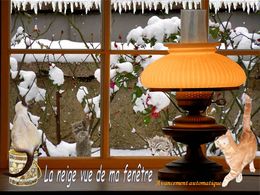 La neige vue de ma fenêtre