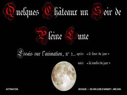 Les châteaux sous la lune