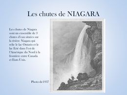 Les chutes de niagara