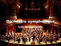 Diaporama Orchestre symphonique - Les instruments